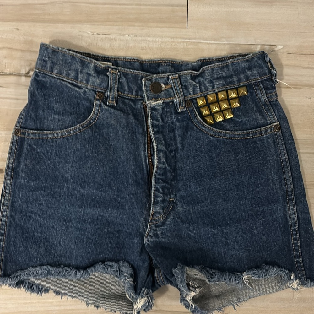 Calvin Klein studded pocket jean shorts